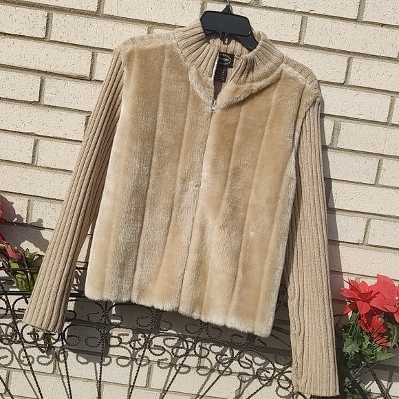 Jackets & Blazers - Tan Furry Jacket
